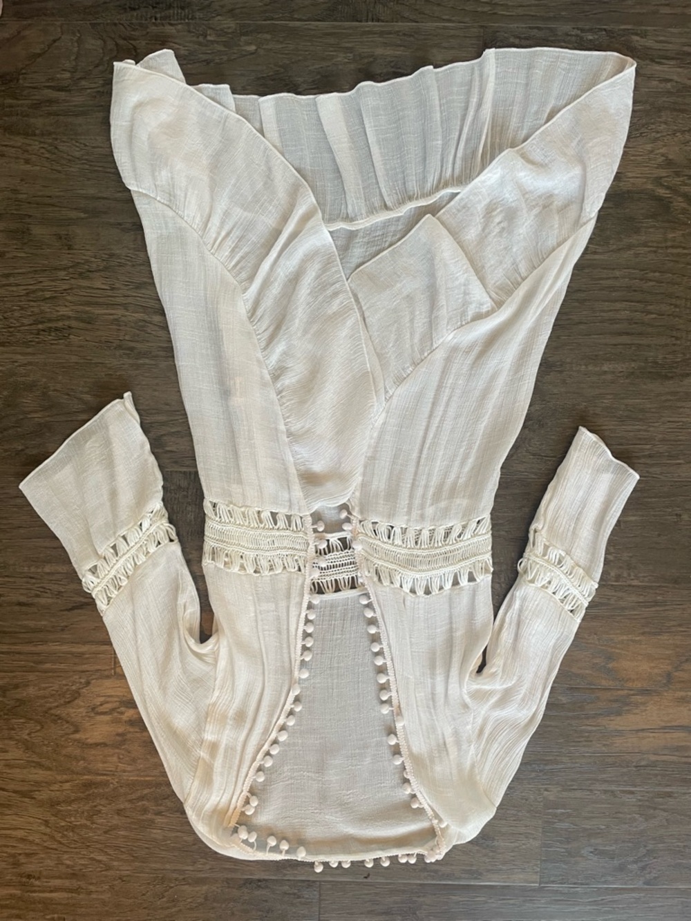 White Swimsuit Coverup - Picture 2 of 3